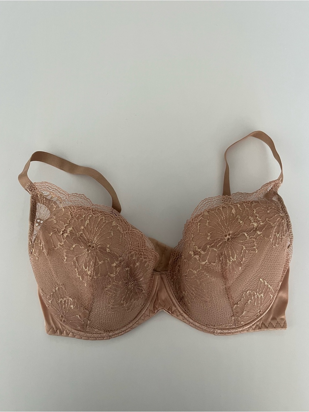 Kinga beige lace push up bra